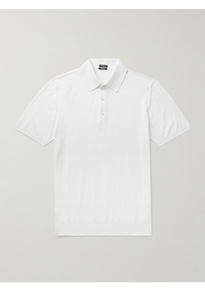 Kiton - Cotton Polo Shirt - Men - White - S