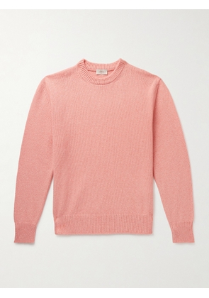 Altea - Cotton and Cashmere-Blend Sweater - Men - Orange - S