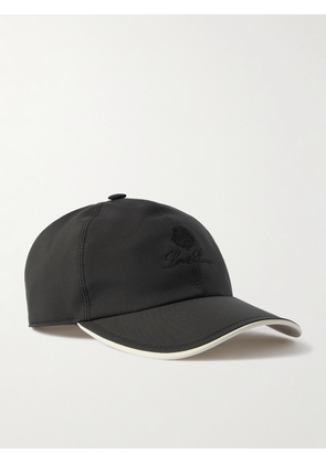 Loro Piana - Logo-Embroidered Storm System® Shell Baseball Cap - Men - Black - S