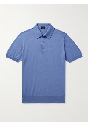 Kiton - Cotton Polo Shirt - Men - Blue - S