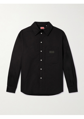 KENZO - Logo-Appliquéd Padded Cotton Overshirt - Men - Black - S