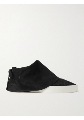 Fear of God - Moc Low Layered Distressed Suede Sneakers - Men - Black - EU 41
