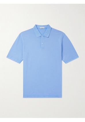 Peter Millar - Sunrise Garment-Dyed Cotton-Piqué Polo Shirt - Men - Blue - S