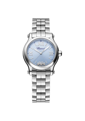 Chopard Stainless Steel And Diamond Happy Sport Watch 30Mm