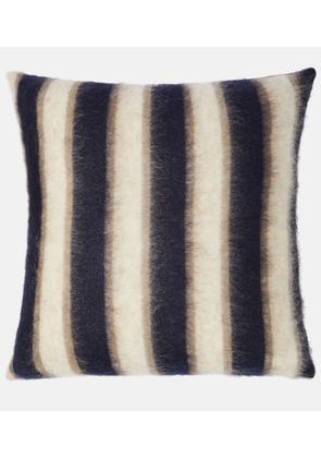 Brunello Cucinelli Striped mohair-blend cushion