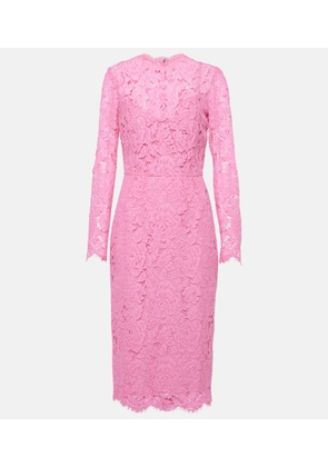 Dolce&Gabbana Floral lace midi dress