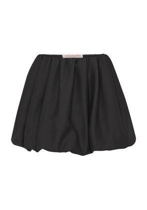 Crepe couture puffy skirt