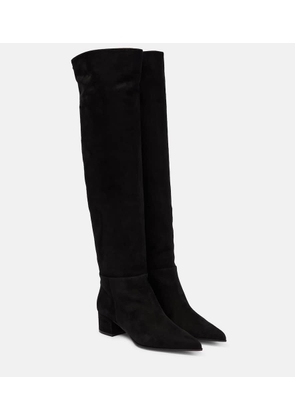 Gianvito Rossi Suede leather knee-high boots