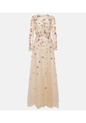 Elie Saab Floral embroidered gown