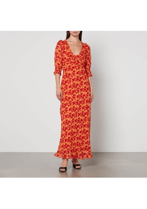 RIXO Sathya Floral-Print Georgette Dress - XXS/UK 6