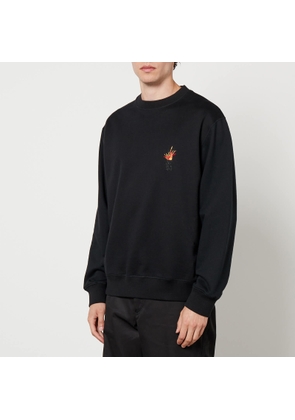 Wooyoungmi Volcano Logo Cotton-Jersey Sweatshirt - IT 48/M