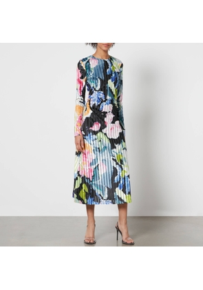 Stine Goya Blackley Devoré Velvet Midi Dress - XS