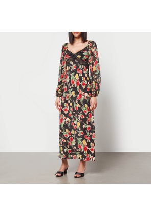 Rixo Thaleena Floral-Print Woven Midi Dress - UK 14