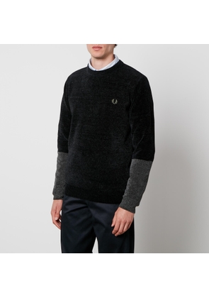 Fred Perry Two-Tone Chenille Jumper - S
