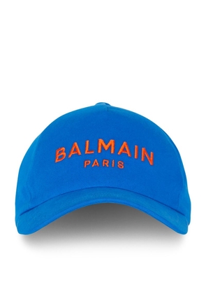Balmain Cotton Embroidered Logo Baseball Cap