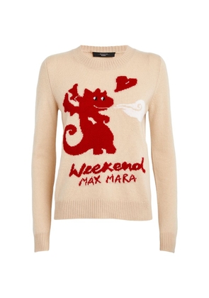 Weekend Max Mara Cashmere Dragon-Motif Sweater