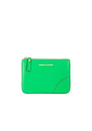 COMME des GARCONS Classic Leather Zip Wallet in Green - Green. Size all.