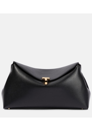 Toteme T-Lock Small leather clutch