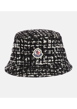 Moncler Logo tweed bucket hat