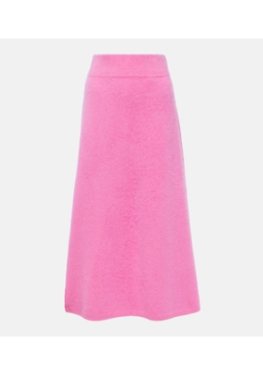 Lisa Yang Asta high-rise cashmere midi skirt