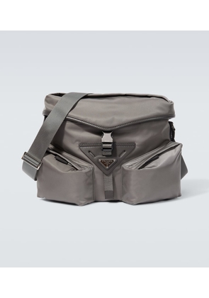 Prada Re-Nylon leather-trimmed crossbody bag