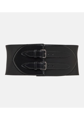 Alaïa Buckled leather corset belt