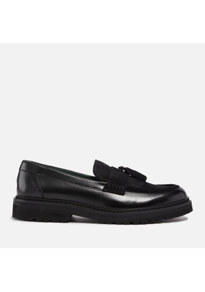 Vinny's Men's Richee Tassel Leather and Suede Loafers - UK 7