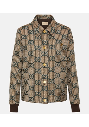 Gucci GG wool bomber jacket