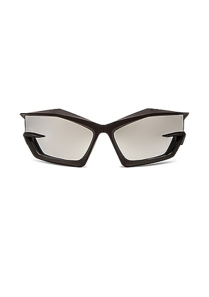 Givenchy Giv Cut Sunglasses in Black & Silver - Black. Size all.