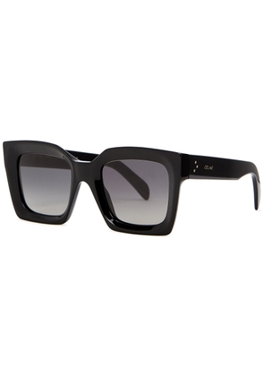 Celine Black Oversized Sunglasses - Black And Grey