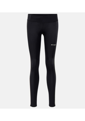 Palm Angels Striped low-rise jersey leggings