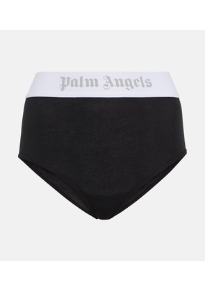 Palm Angels Logo high-rise cotton-blend jersey briefs
