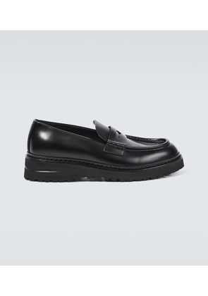 Giorgio Armani Leather penny loafers
