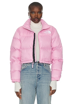 The North Face Nuptse Short Jacket in Orchid Pink - Pink. Size XL (also in ).
