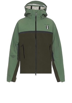 Whitespace 3l Performance Jacket in Laurel Green & Forest Green - Dark Green. Size L (also in M, XL/1X).