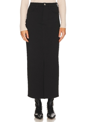 BLANKNYC Denim Maxi Skirt in Black. Size 24, 25, 27, 28, 29, 30, 31.