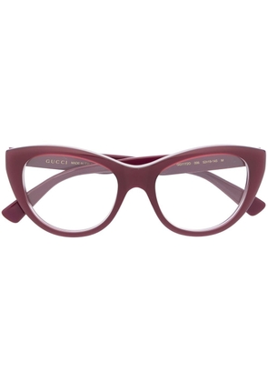 Gucci Eyewear logo-motif glasses - Purple