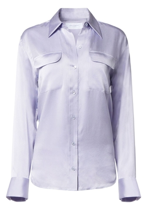 Equipment chest flap-pocket detail shirt - Purple