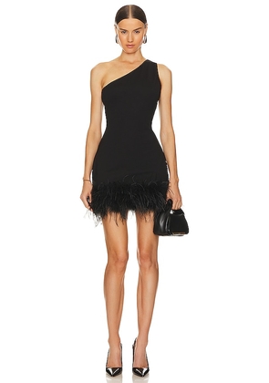 LAMARQUE Tafia One Shoulder Mini Dress in Black. Size M, S.