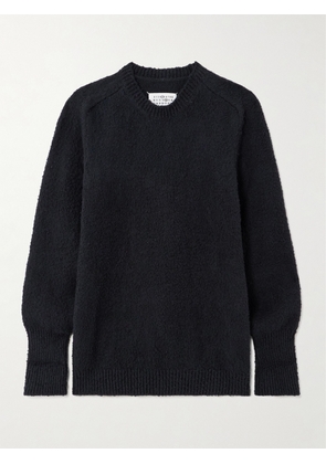 Maison Margiela - Brushed Cotton-blend Sweater - Black - x small,small,medium,large,x large