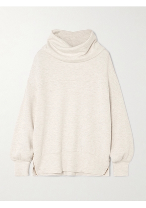 Varley - Priya Brushed-jersey Turtleneck Sweatshirt - White - xx small,x small,small,medium,large