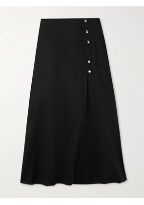 Mother of Pearl - + Net Sustain Embellished Tencel™ Lyocell-blend Twill Midi Skirt - Black - UK 6,UK 8,UK 10,UK 12,UK 14,UK 16