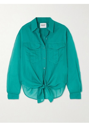 Marant Étoile - Nath Cotton-voile Shirt - Green - FR34,FR36,FR38,FR40,FR42,FR44
