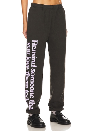 The Mayfair Group Somebody Loves You Sweatpants in Charcoal. Size L/XL, M/L, S/M.