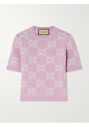 Gucci - Wool-jacquard Sweater - Pink - XXS,XS,S,M,L,XL