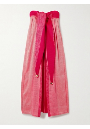 Admona - + Net Sustain Nadin Jacquard Maxi Dress - Pink - small,medium,large