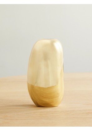 Dinosaur Designs - Pebble Small Brass Vase - Gold - One size