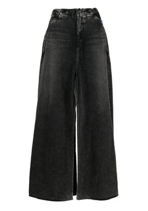 Maison Mihara Yasuhiro layered wide-leg jeans - Black
