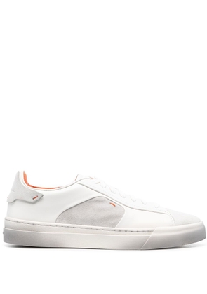Santoni panelled low-top sneakers - White