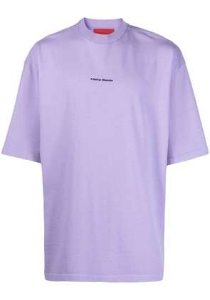 A BETTER MISTAKE Creative Disobedience oversized T-Shirt - Purple